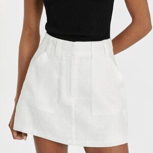 DISSH White Linen Skort Size 8